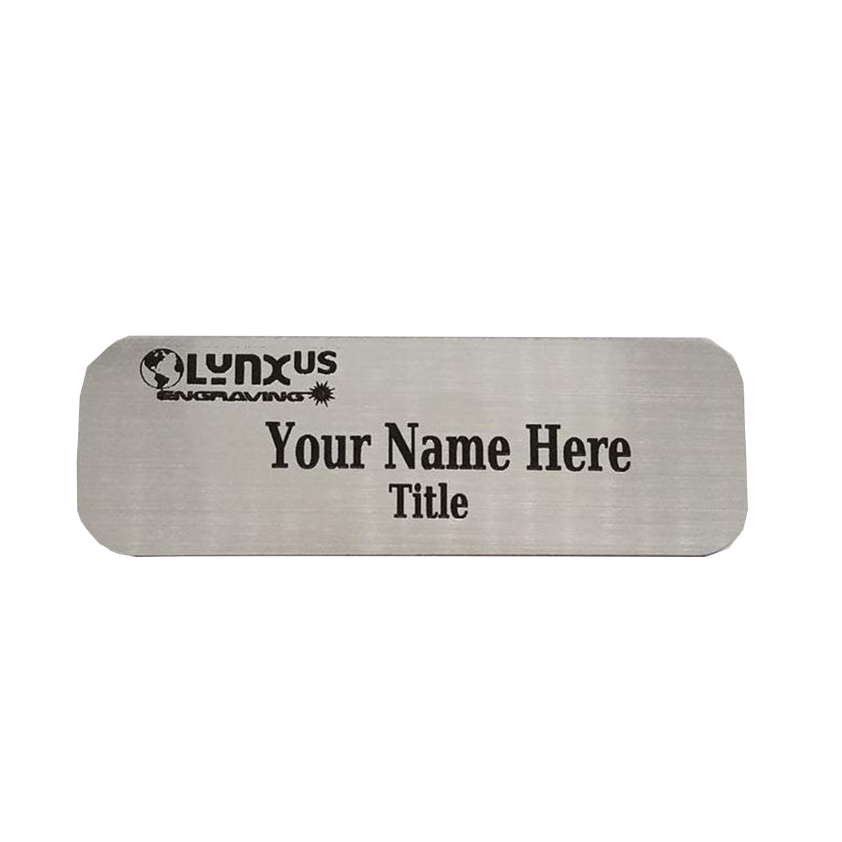 Custom Engraved Metal Name Tag Badge with Pin Magnetic Name Tag  Personalized Tag